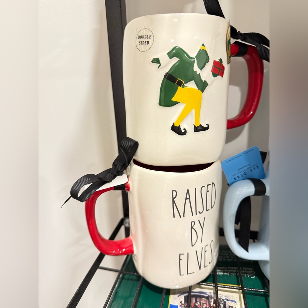 Rae Dunn Raised by Elves Mug